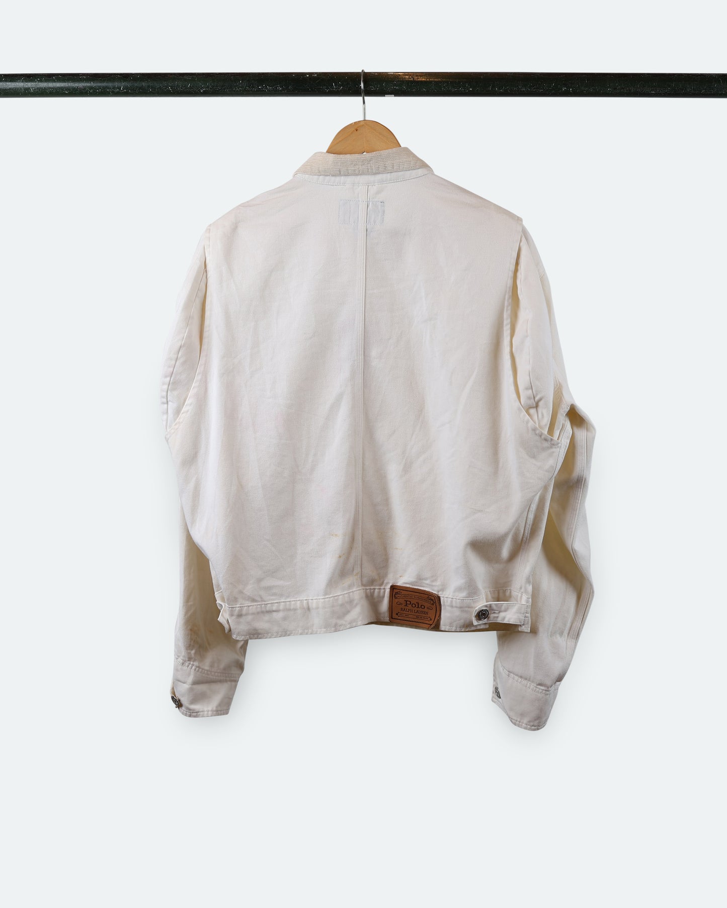 90s Polo Country White Denim Jacket