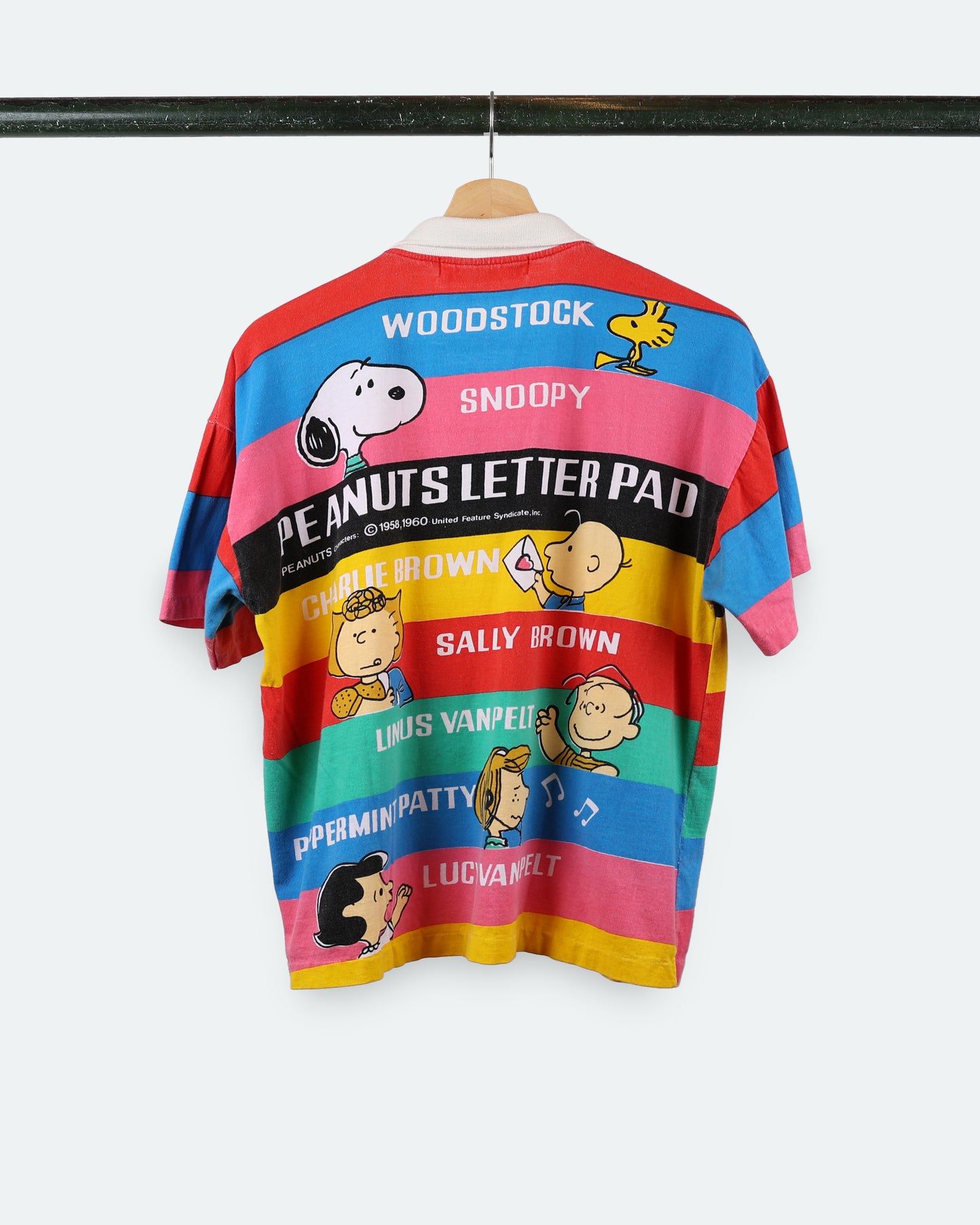 90s Peanuts AOP Polo Shirt