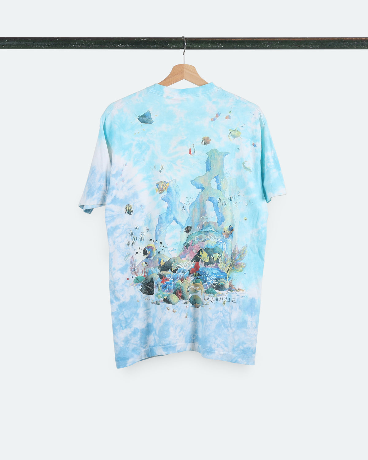 1992 Liquid Blue Coral Reef AOP Tee