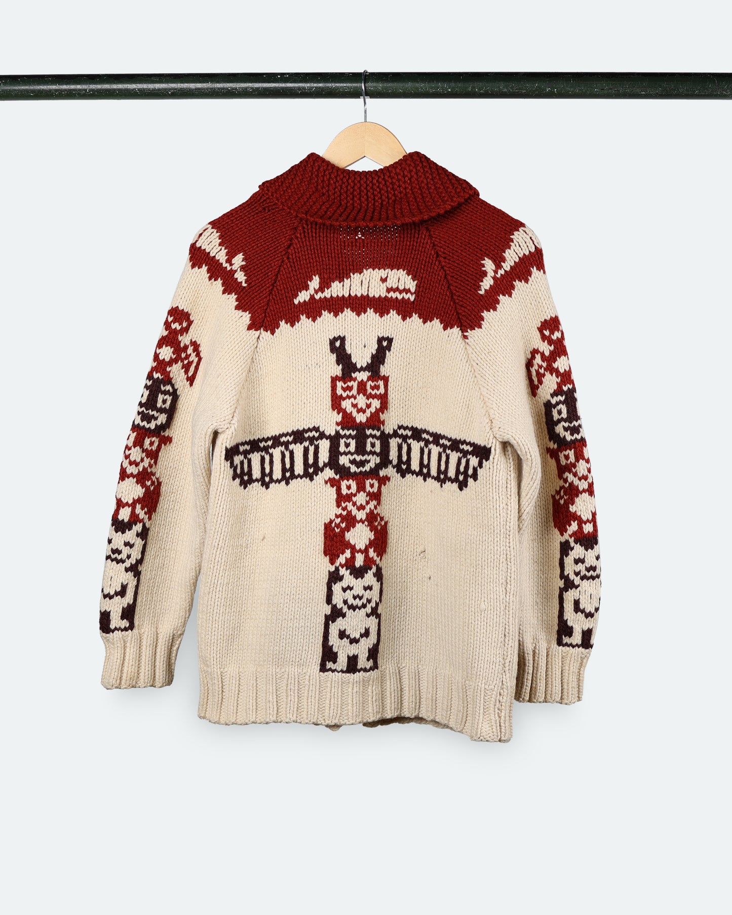Vintage Native-Style Cowichan Sweater