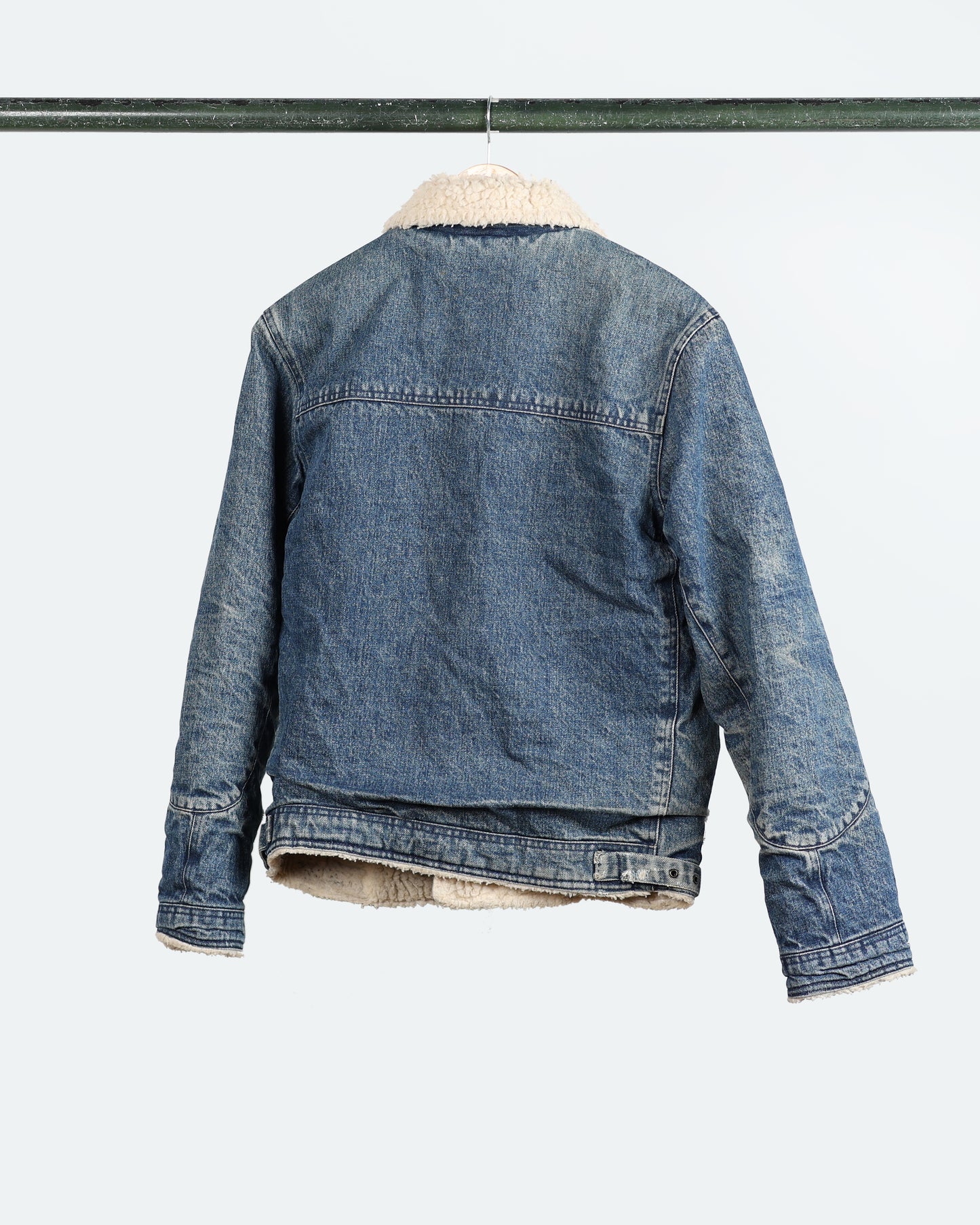 80s Polo Shearling Denim Jacket