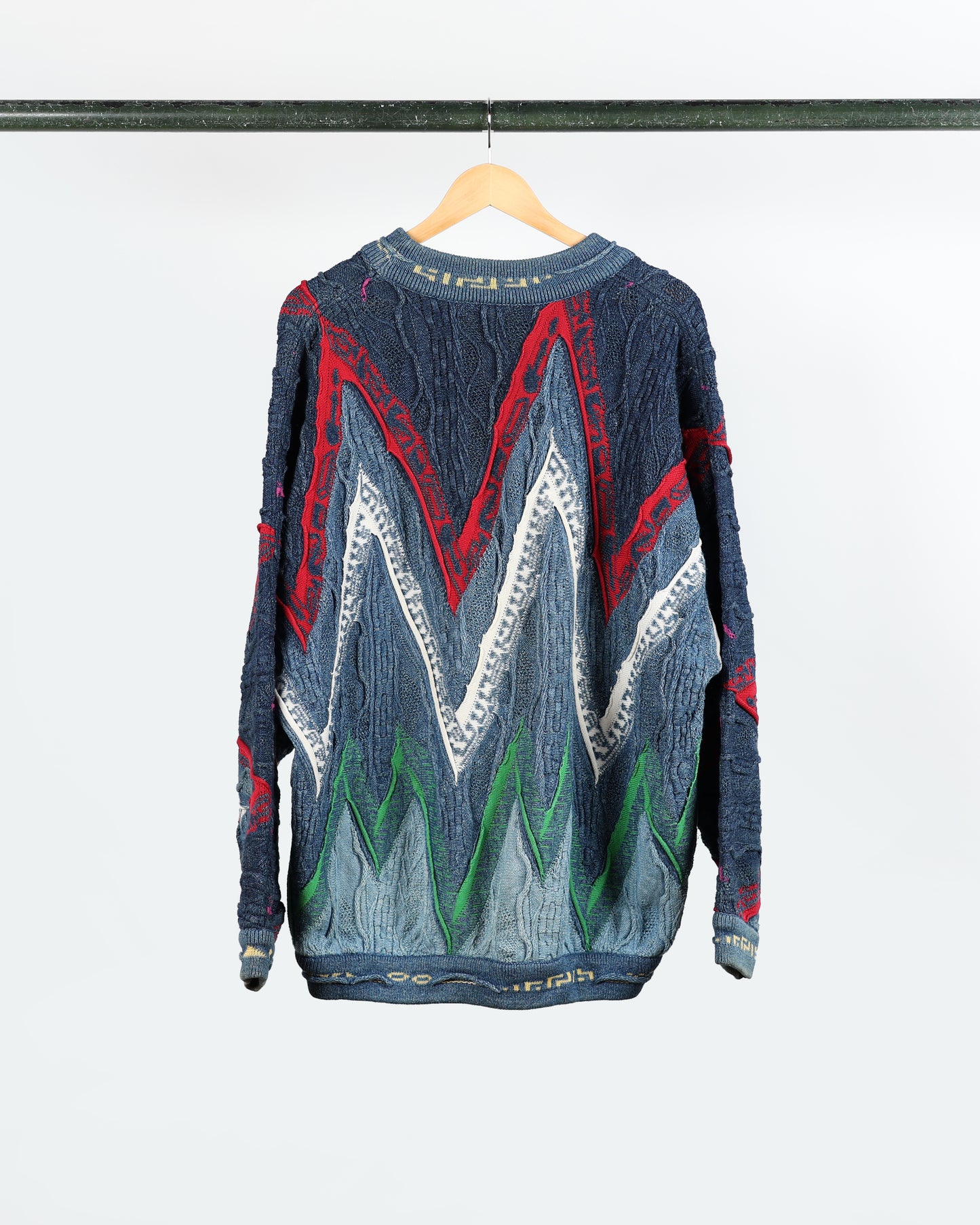 90s Coogi Blues Textured Knit