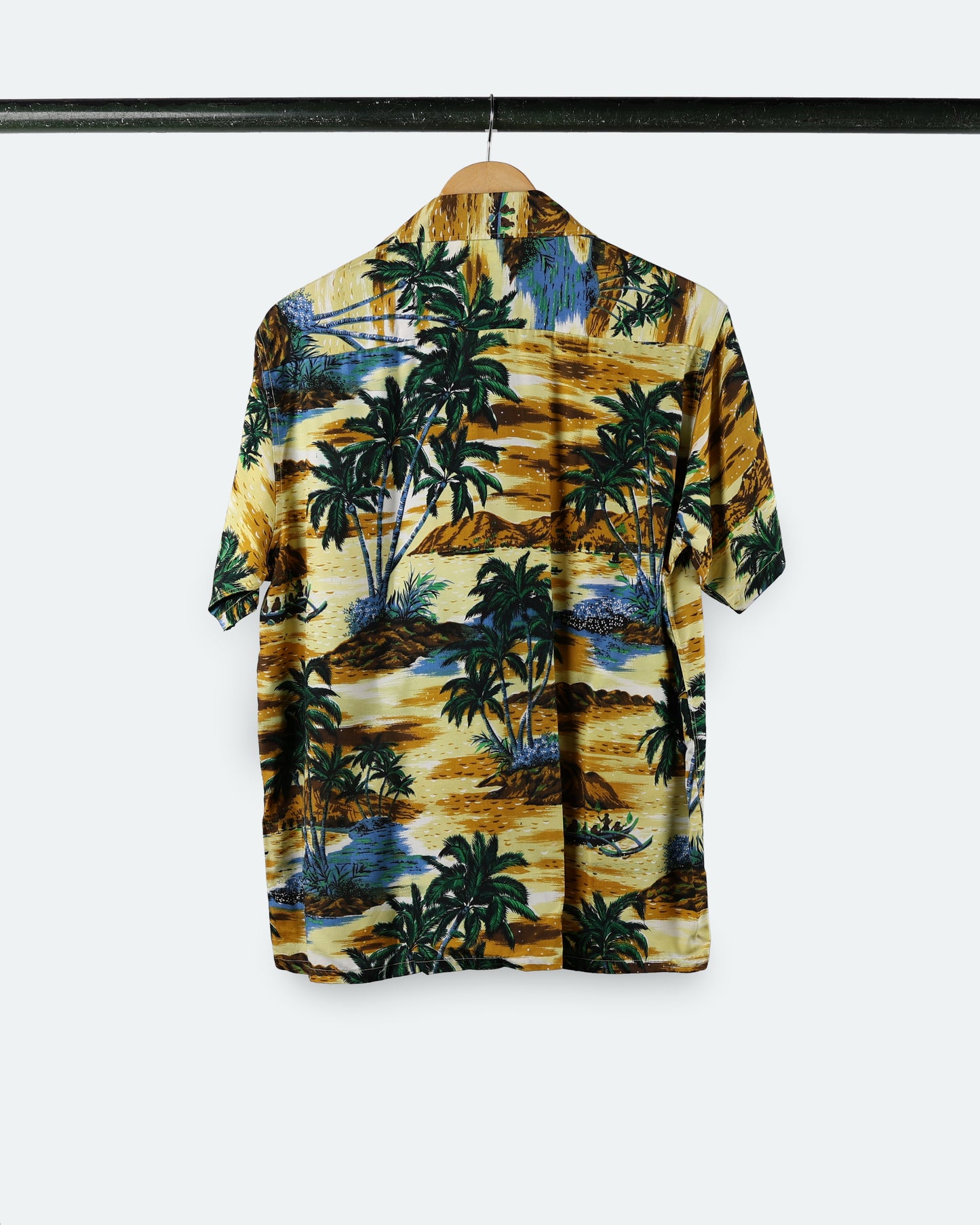 Vintage Luau Prints 'Rowers' Aloha Shirt