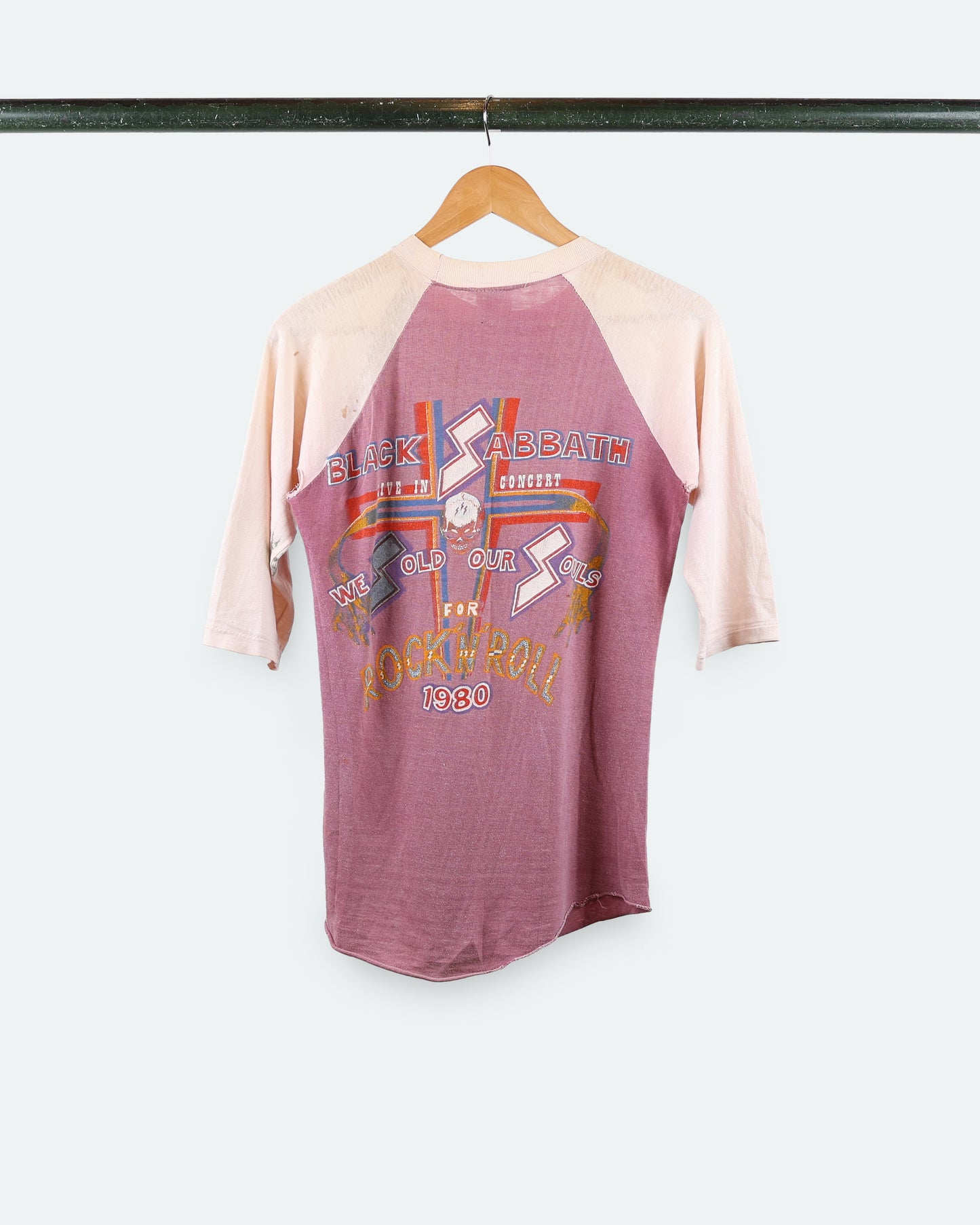 1980 Black Sabbath Tour Raglan