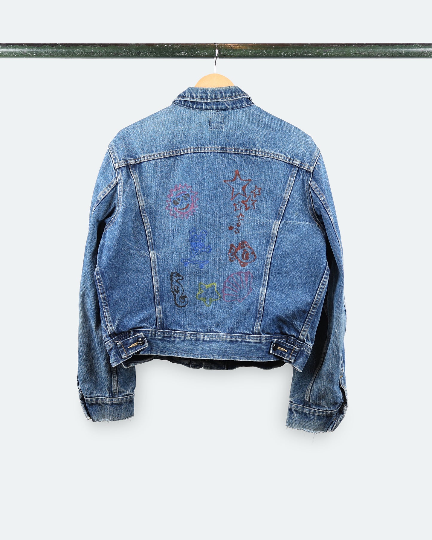 Vtg Hand Painted Lee Jacket