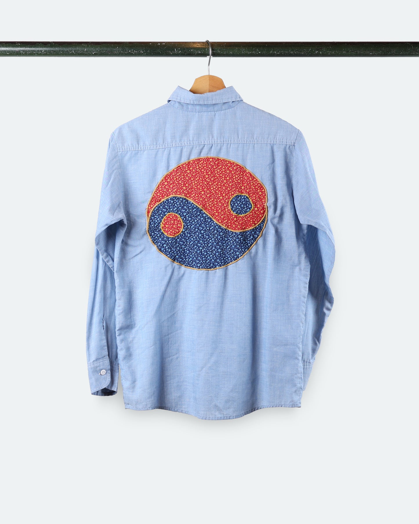 Vintage Chambray Work Shirt *Peace Sign