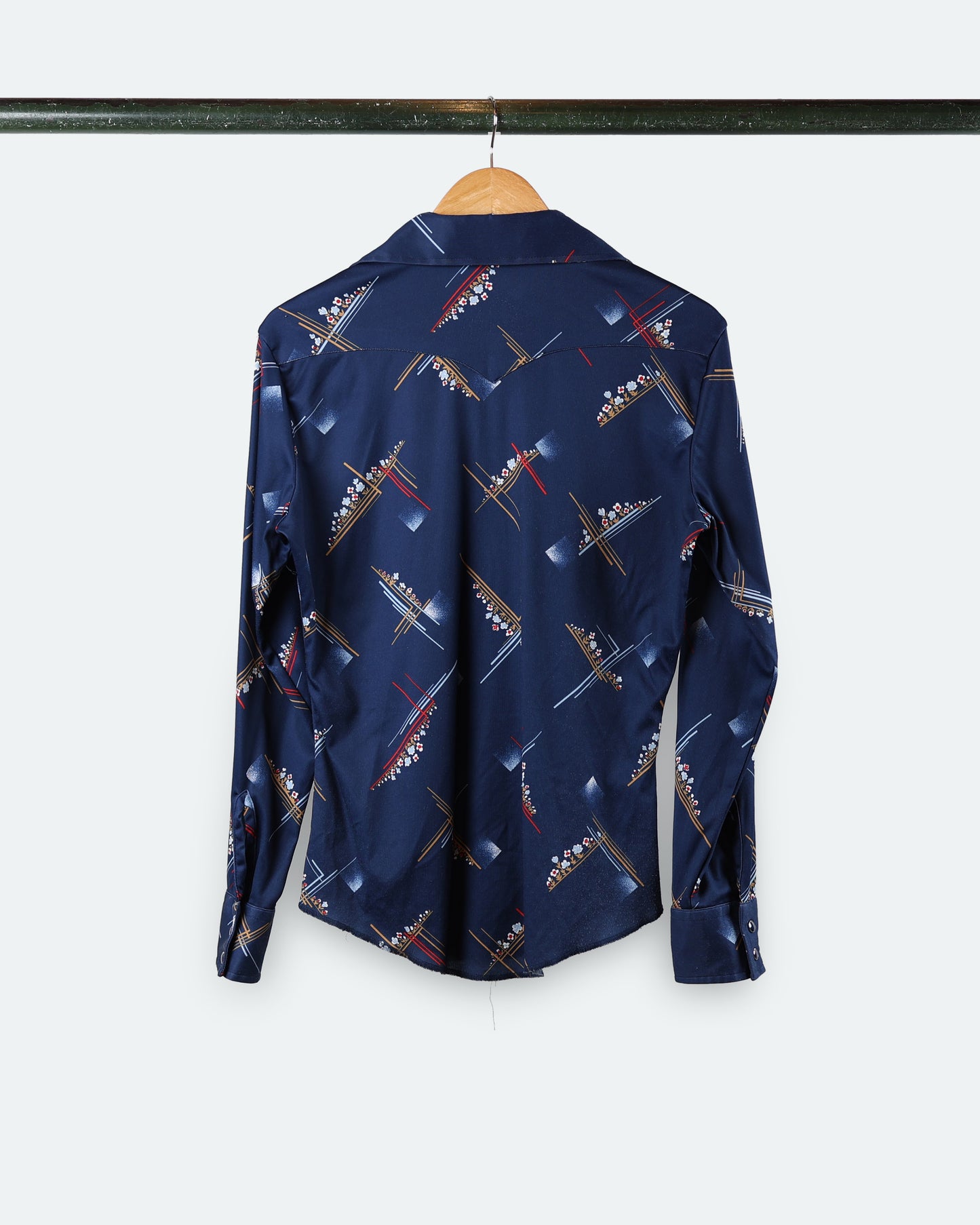 Vtg Wrangler Floral Western Shirt