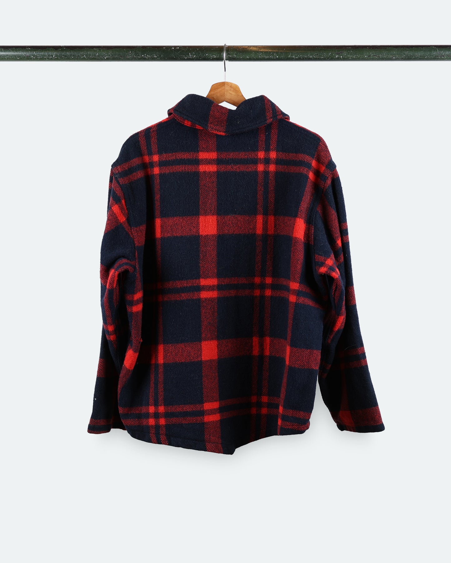 70s Woolrich Black and Red Flannel