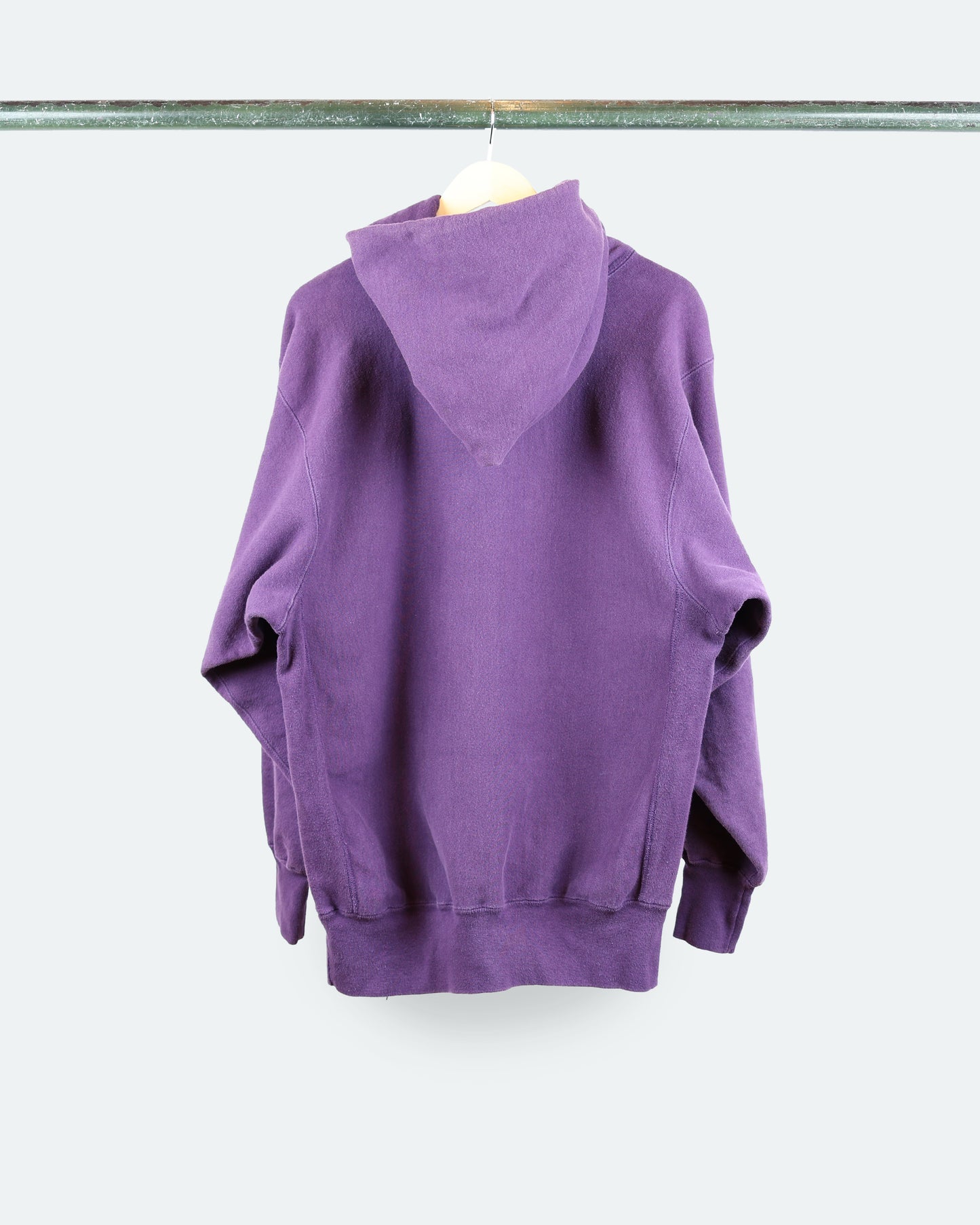 90s Reverse-Weave Purple Hoodie