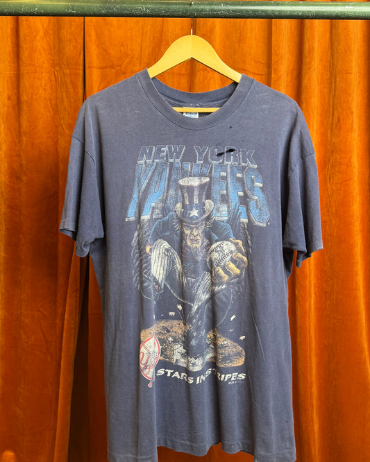1993 Yankees Uncle Sam Distressed Tee