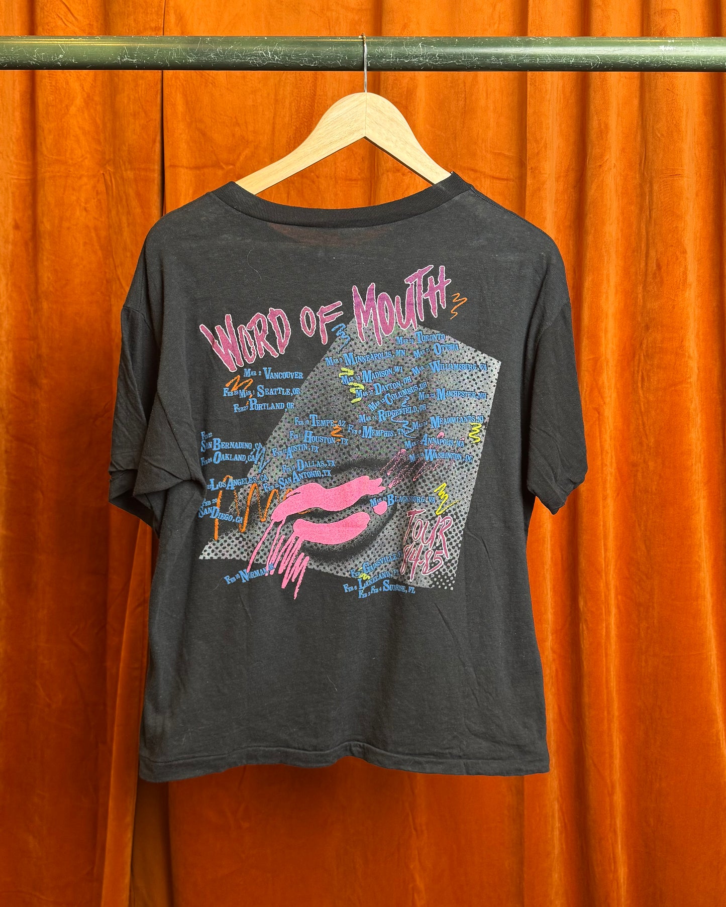1984 The Kinks 'Word of Mouth' Tour Tee