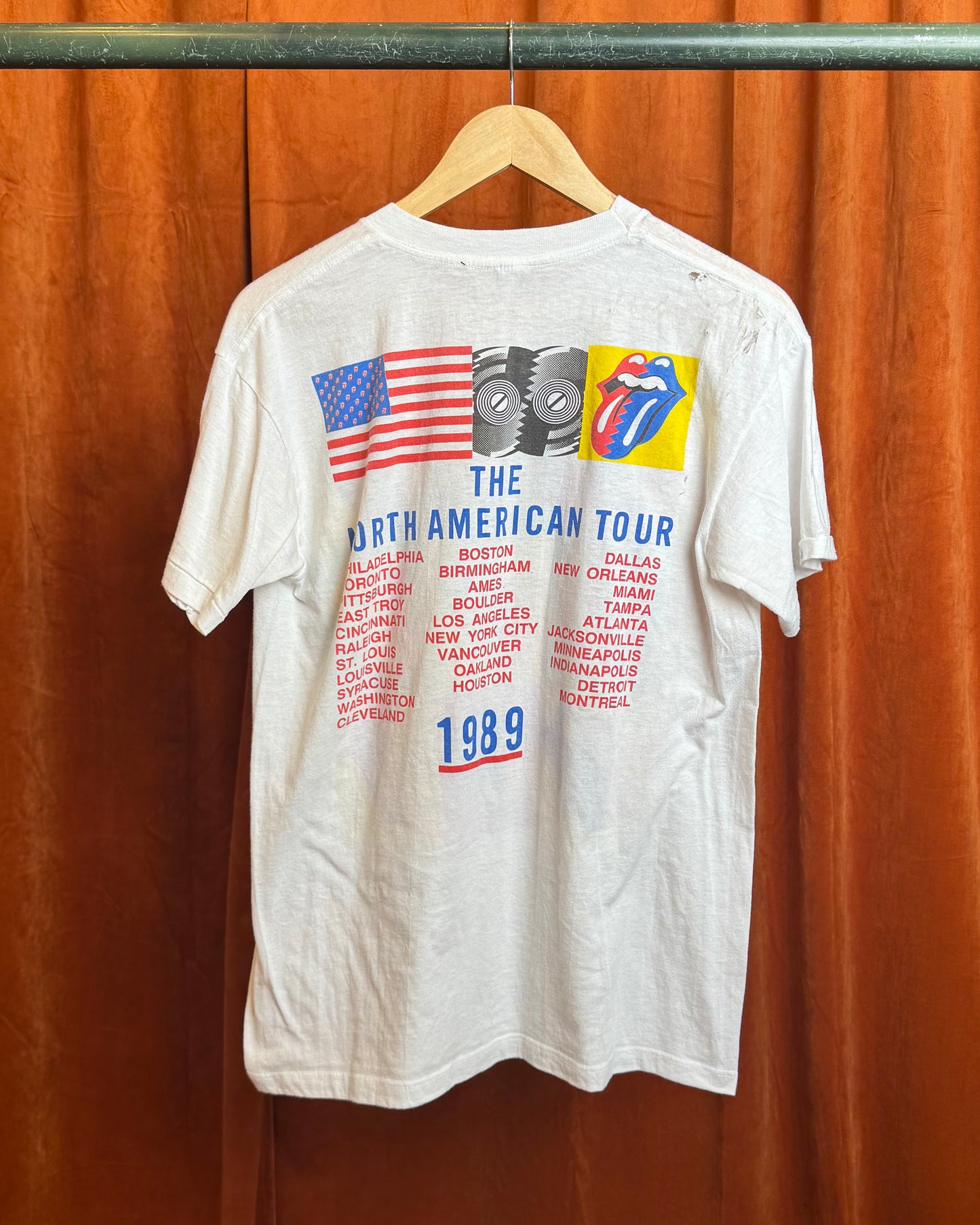 1989 Rolling Stones North American Tour Tee