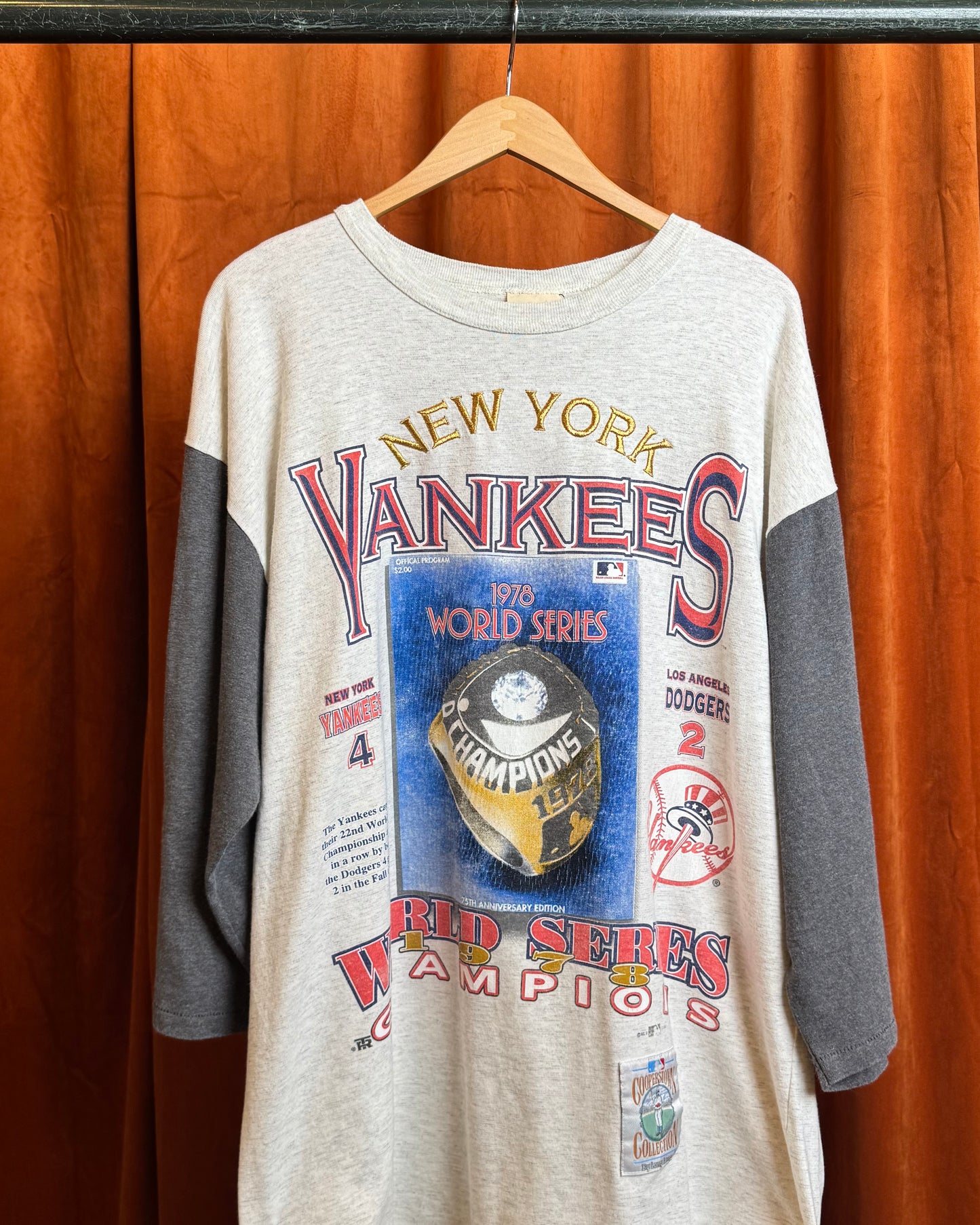 1995 Yankees Championships Raglan