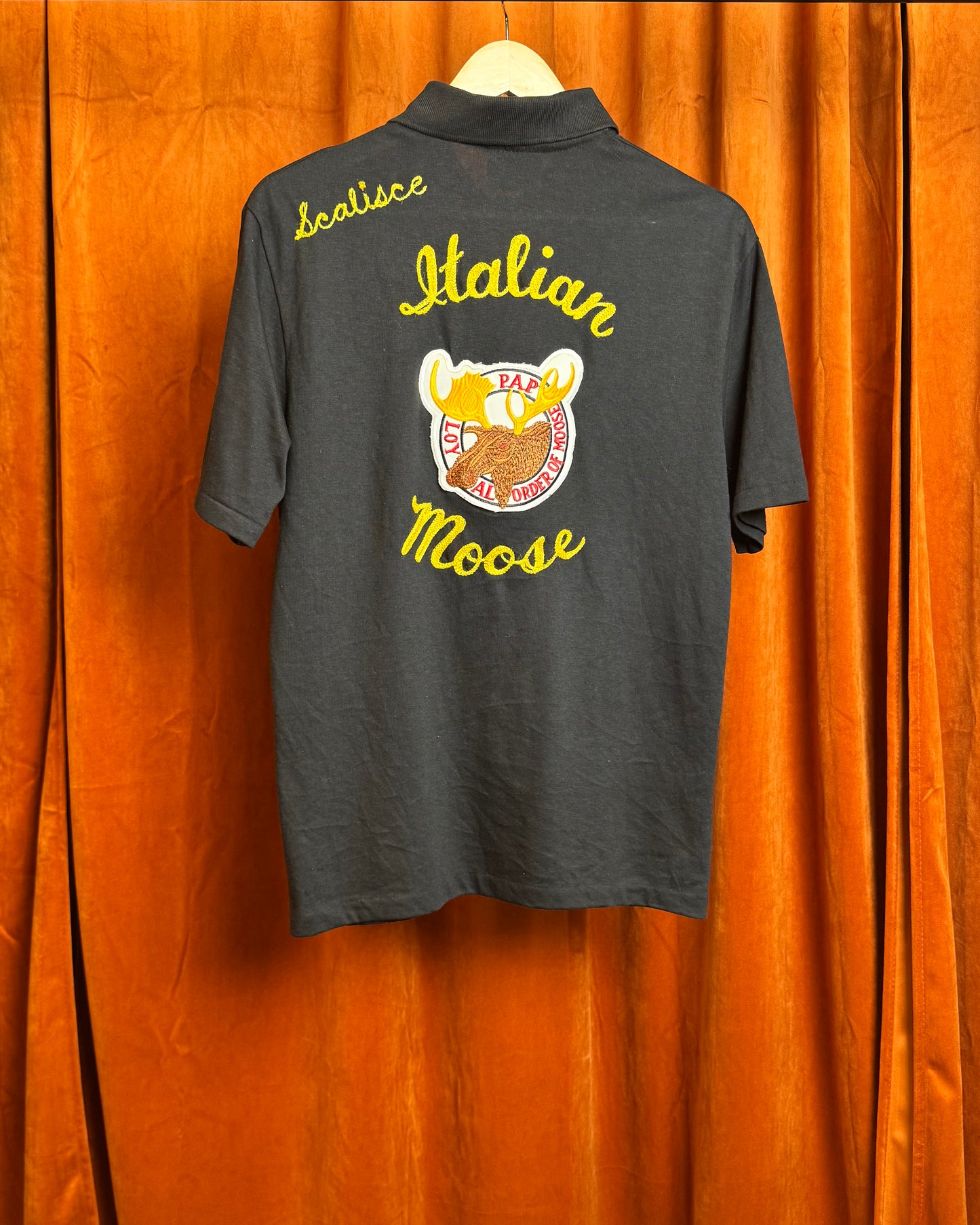 Chain Stitch Italian Moose Bowling Shirt