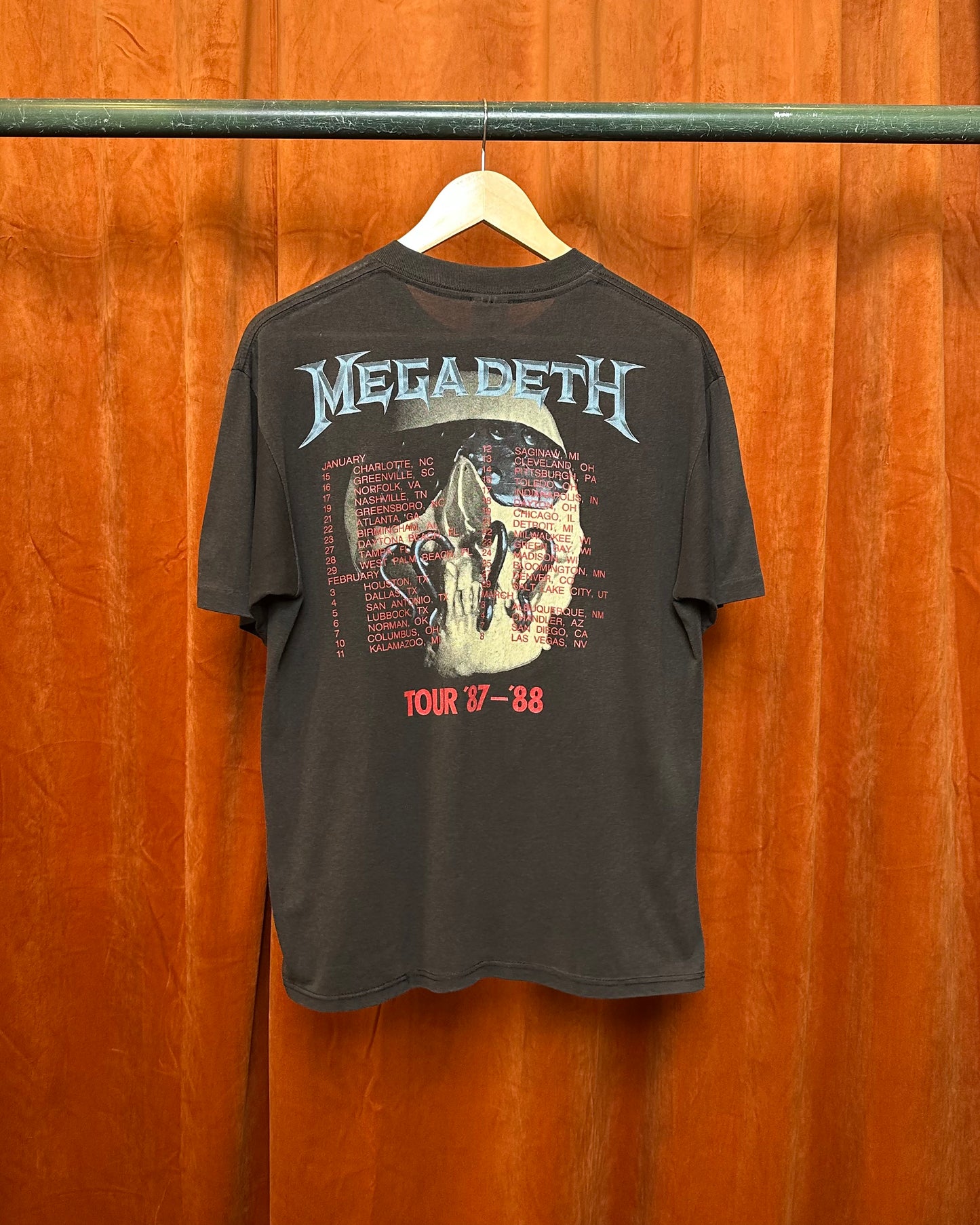 Megadeth 1987/88 Tour Tee