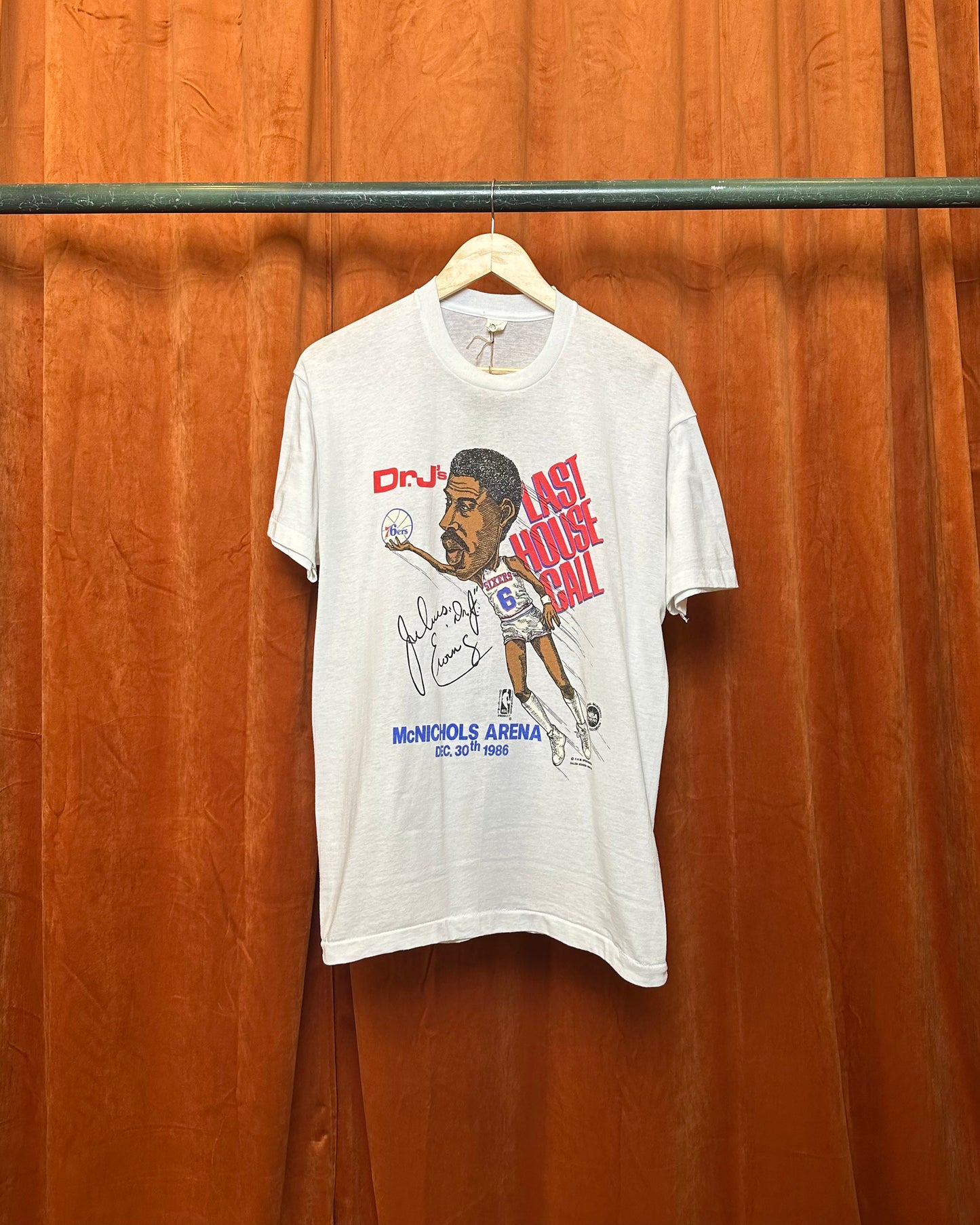 1986 Dr J's Last House Call Tee