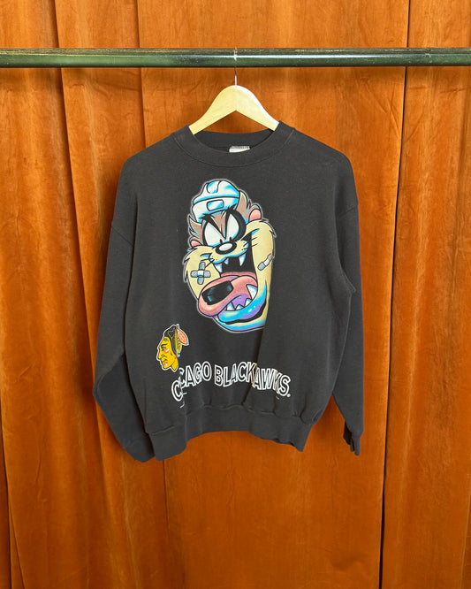 1995 Taz Chicago Blackhawks Crewneck