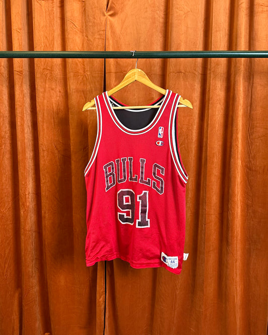 Chicago Bulls Dennis Rodman Champion Reversible Jersey