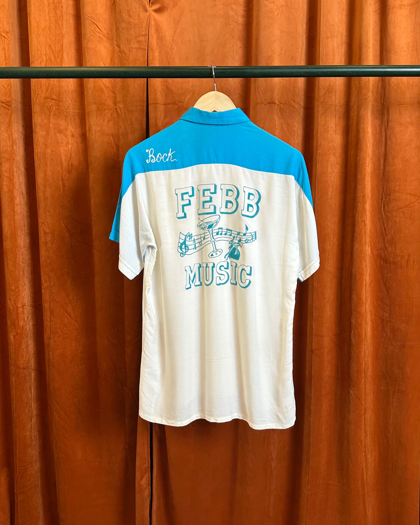 60s Febb Music Bowling Shirt
