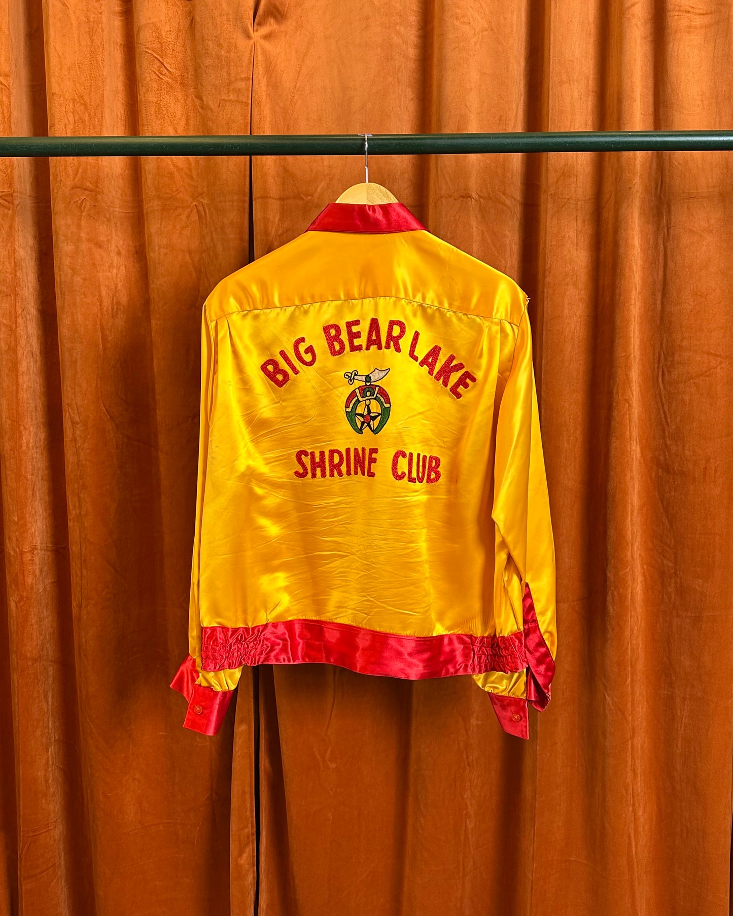 40s/50s Chainstitch 'Big Bear Lake' Satin Jacket