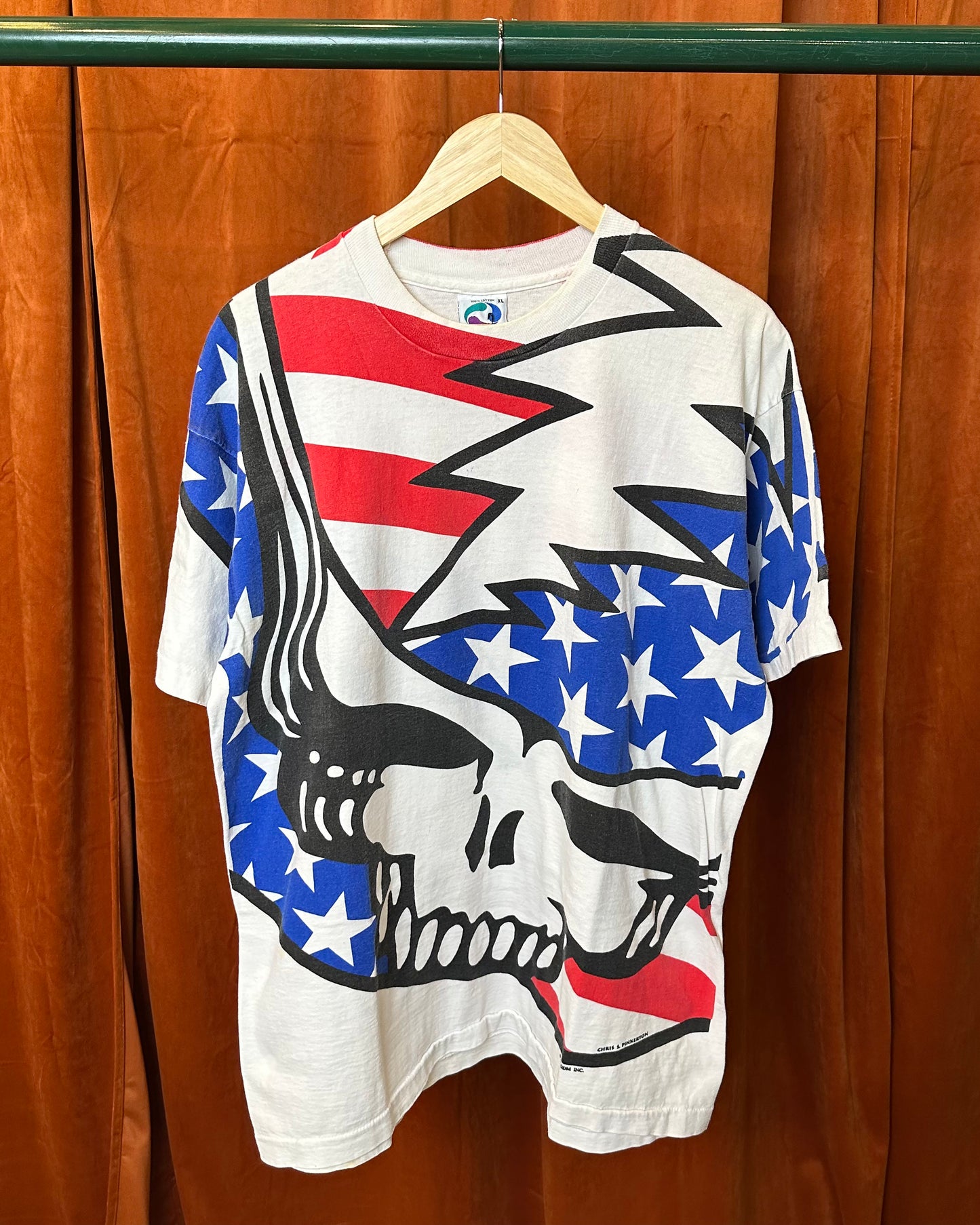 1993 Grateful Dead American Flag Stealie AOP