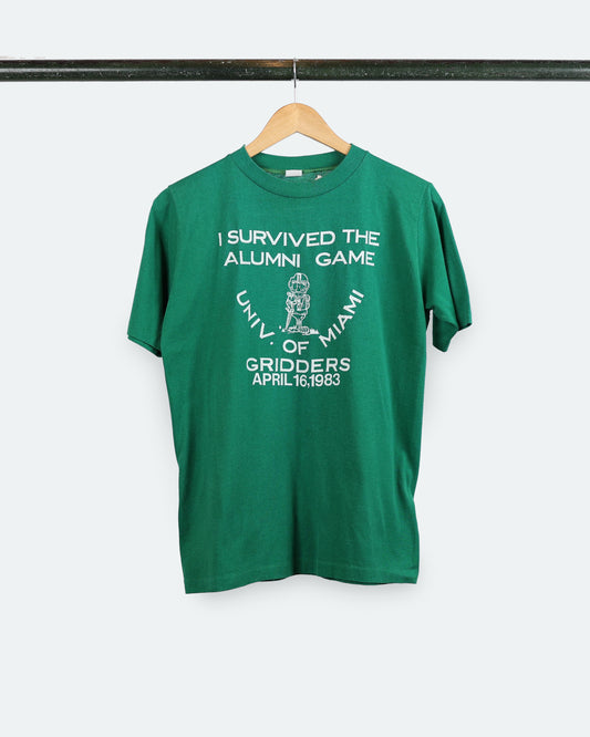 1983 Univ. Of Miami Alumni Game Tee