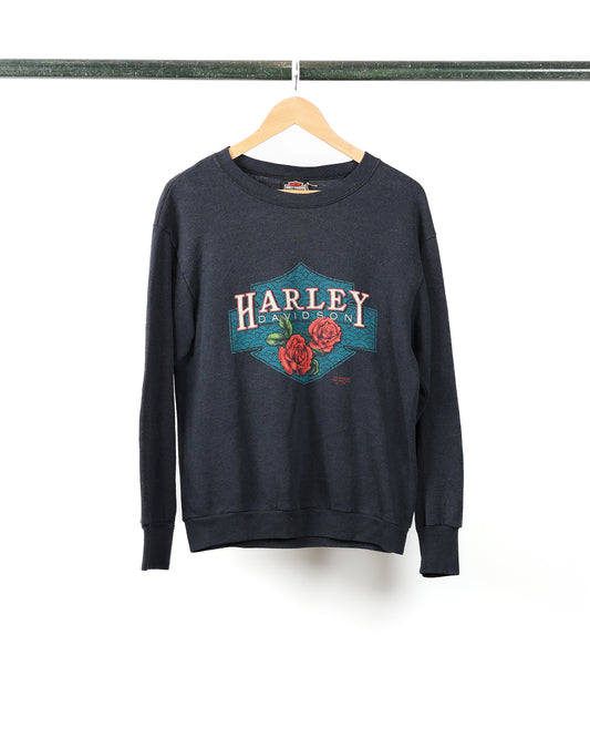 1991 Harley Davidson Roses Crewneck