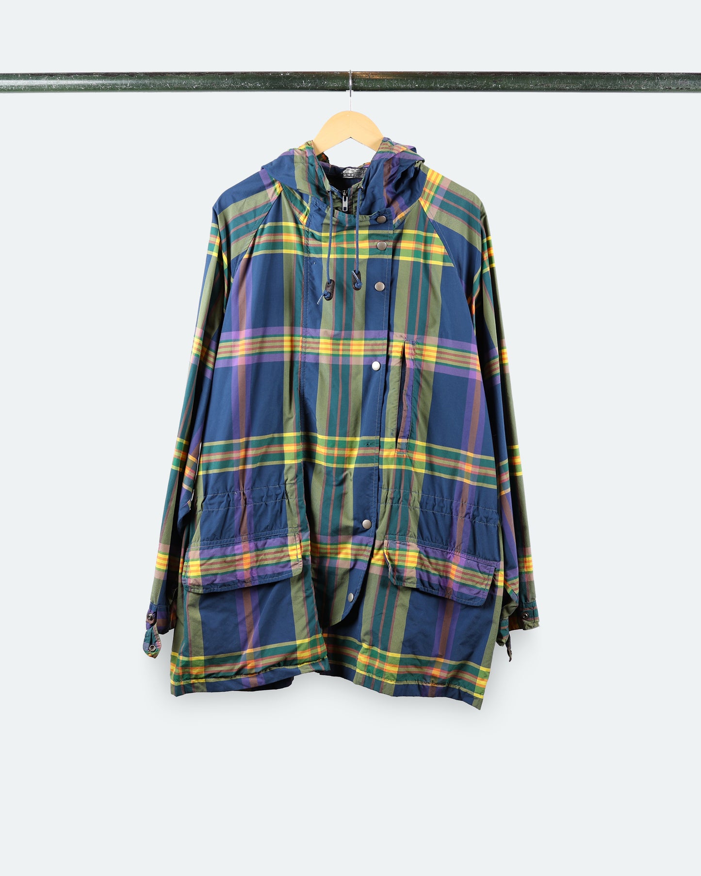 90s Polo Plaid Raincoat