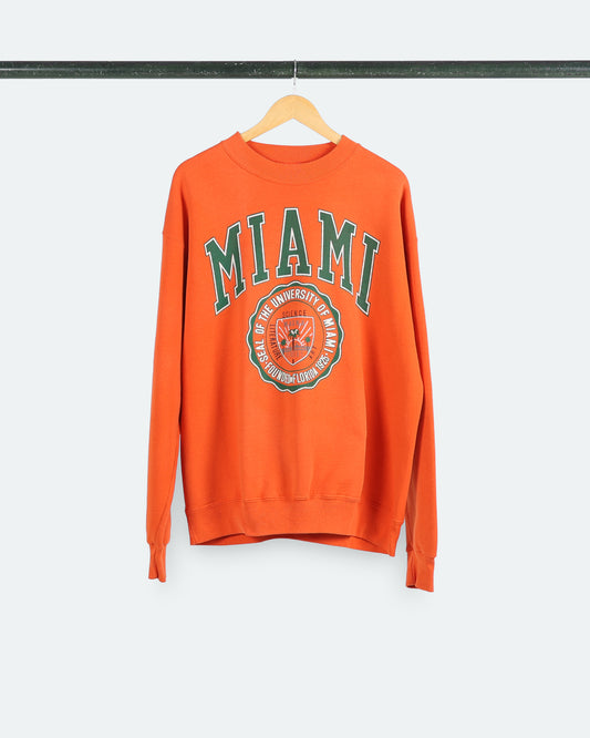 90s U of Miami Sigil Sweatshirt