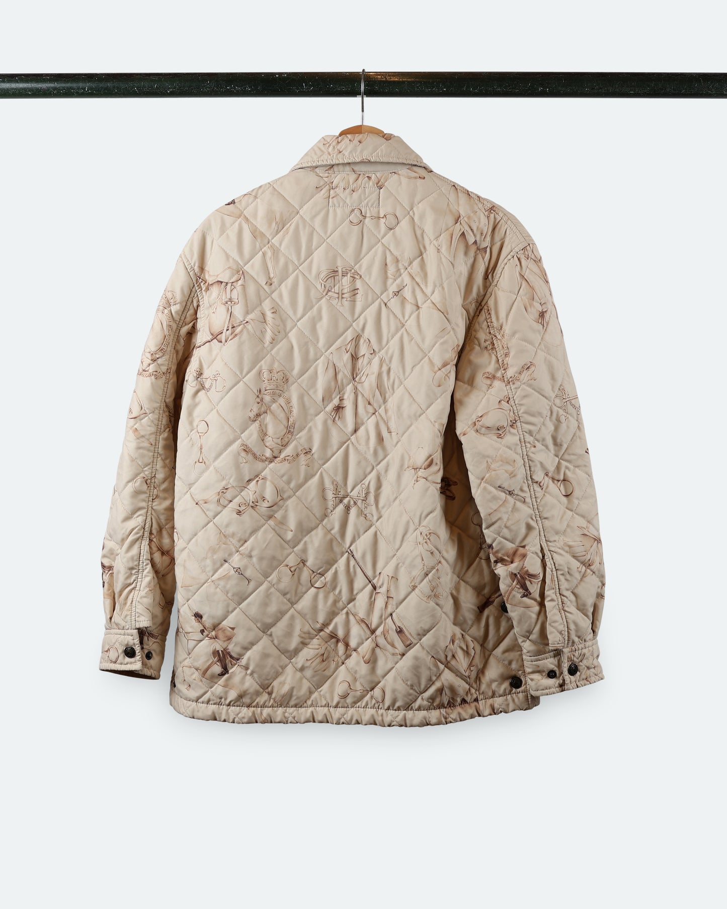 90s Polo Equestrian Quilted Barn Jacket