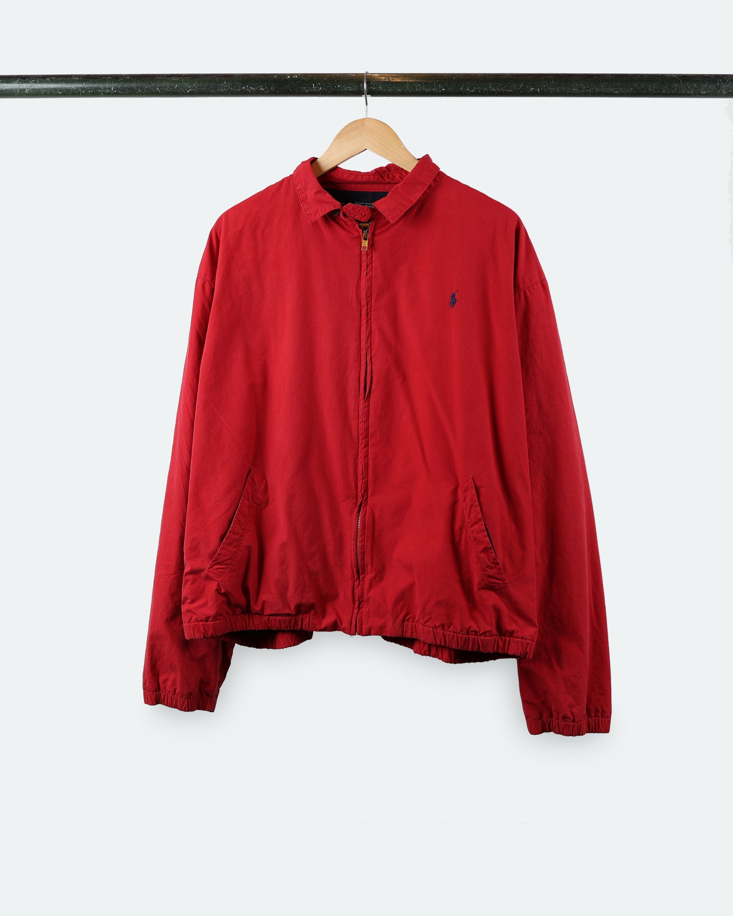 90s Polo Red Harrington Jacket