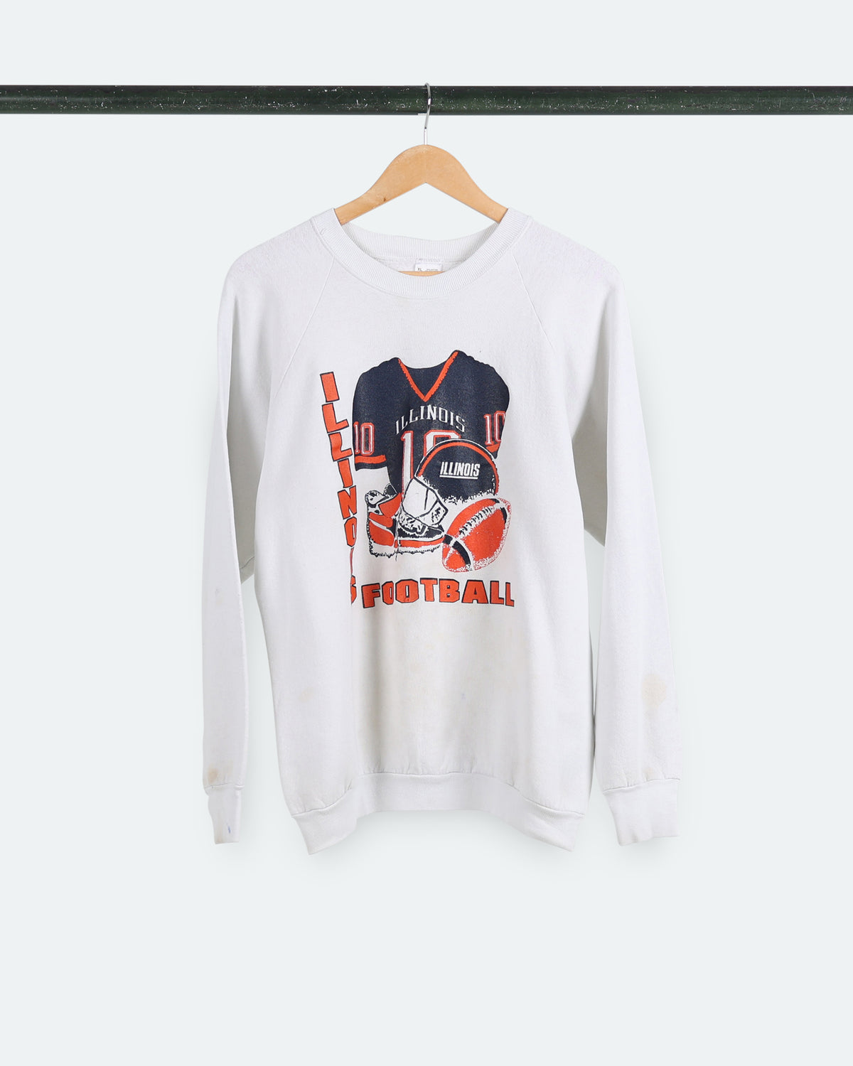 80s Illinois Football Gear Sweatshirt