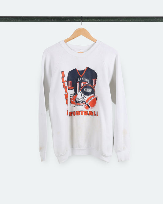 80s Illinois Football Gear Sweatshirt