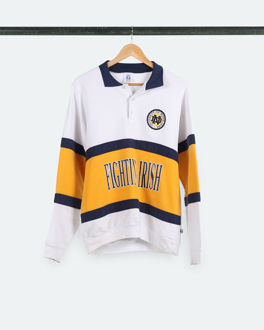 90s Notre Dame Collared Sweater