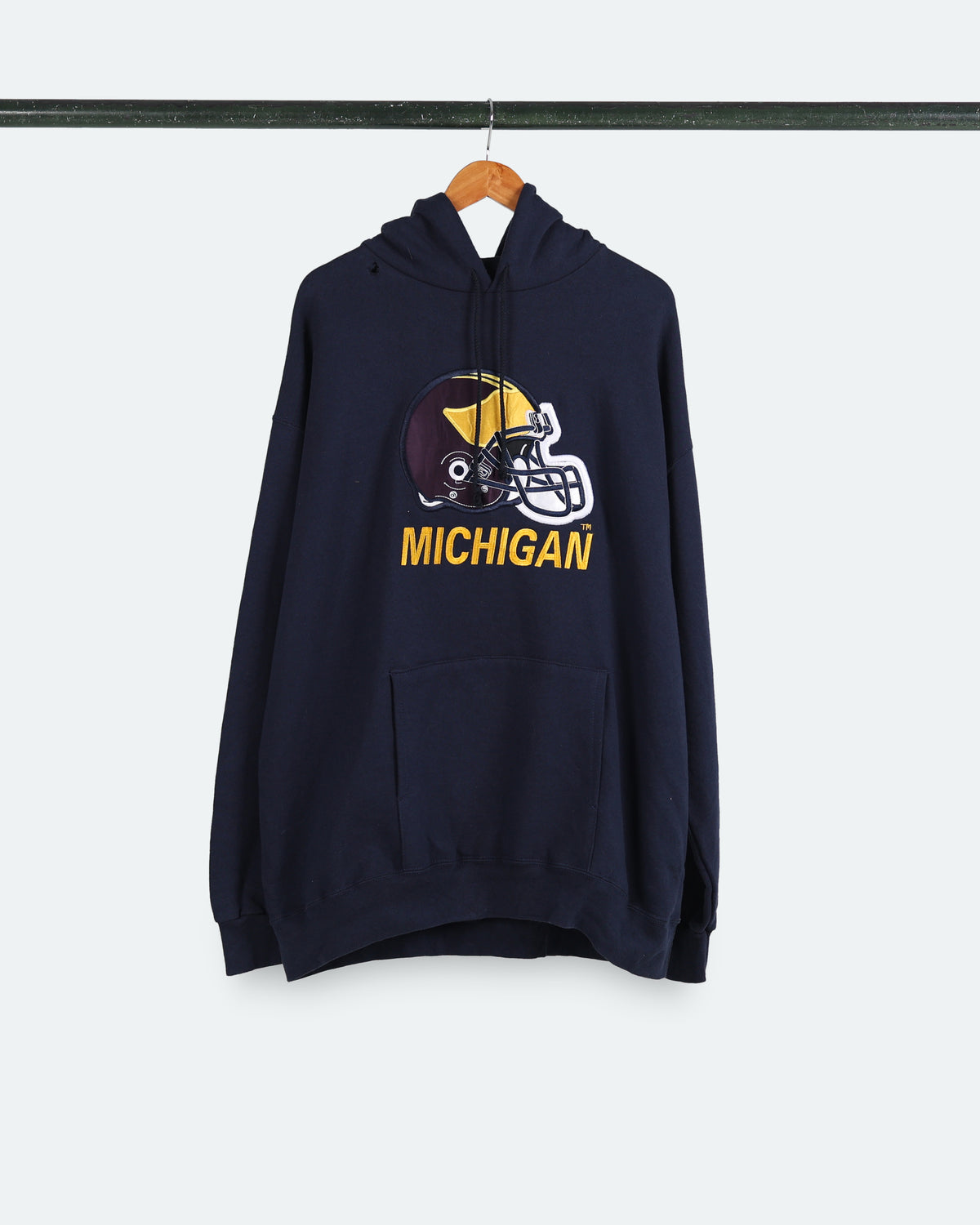 90s Michigan Helmet Hoodie