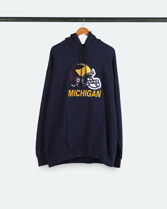 90s U of Michigan Helmet Hoodie