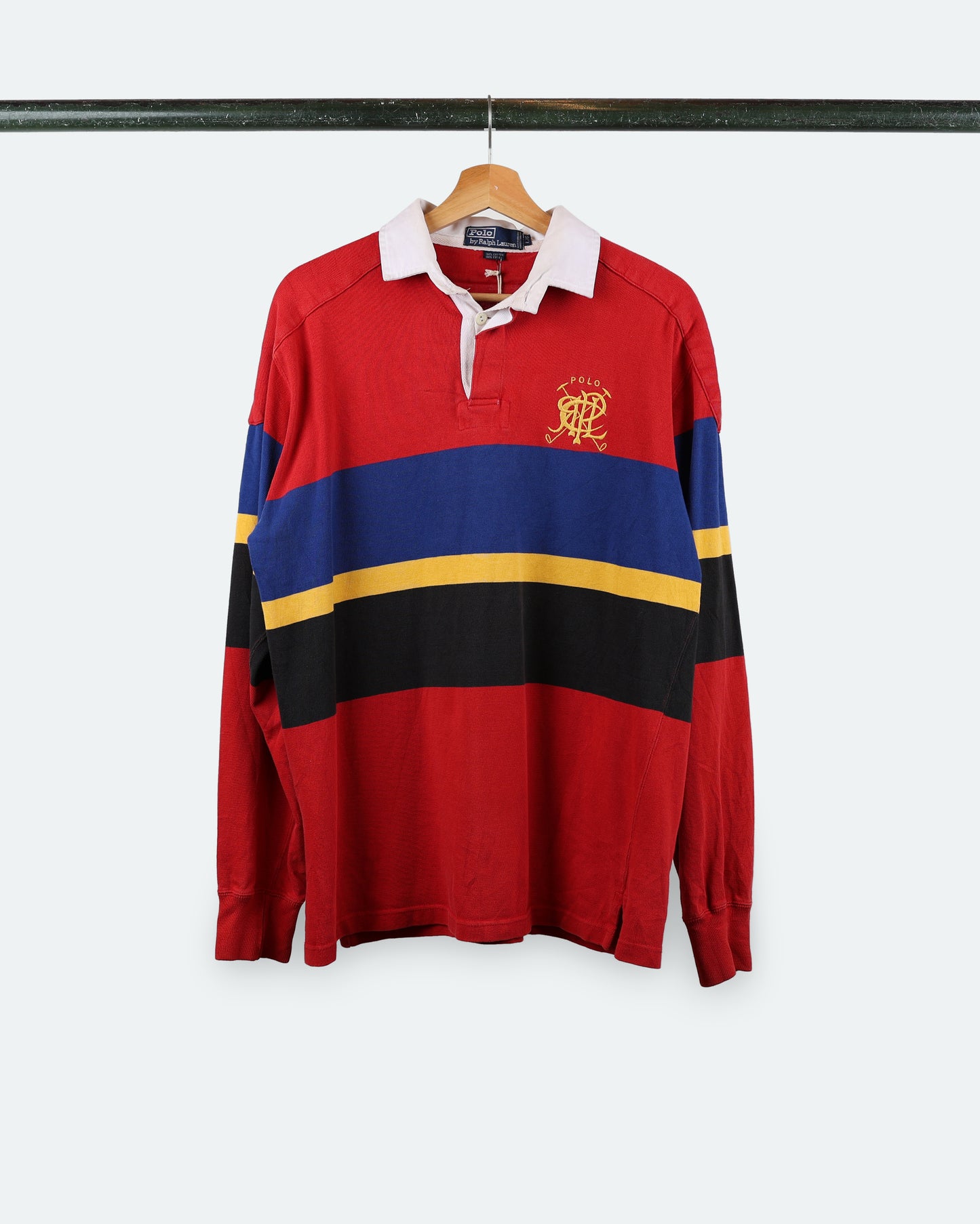 90s Polo Color-Block Rugby