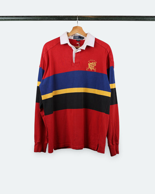 90s Polo Color-Block Rugby
