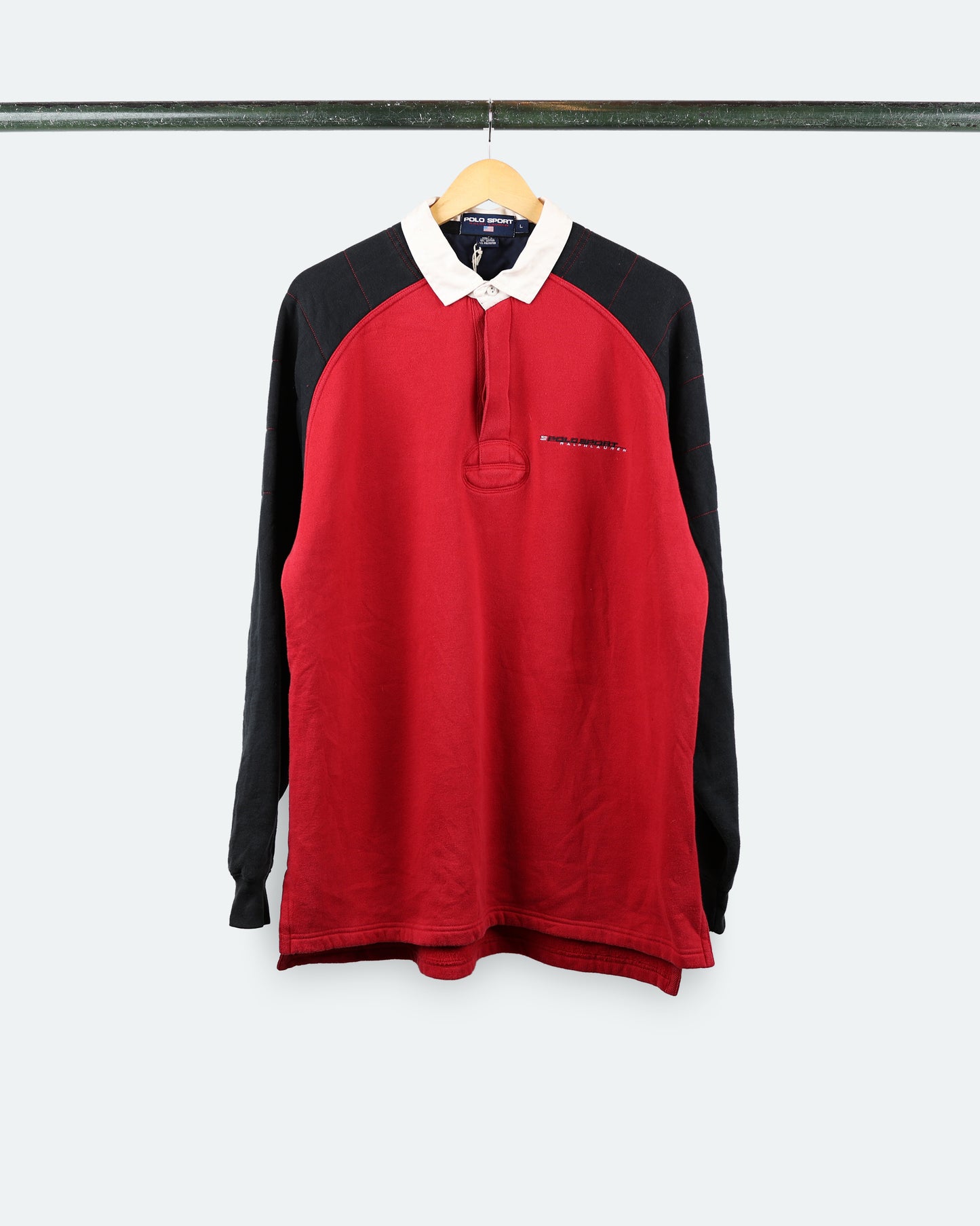 90s Polo Sport Fleece-Lined Rugby