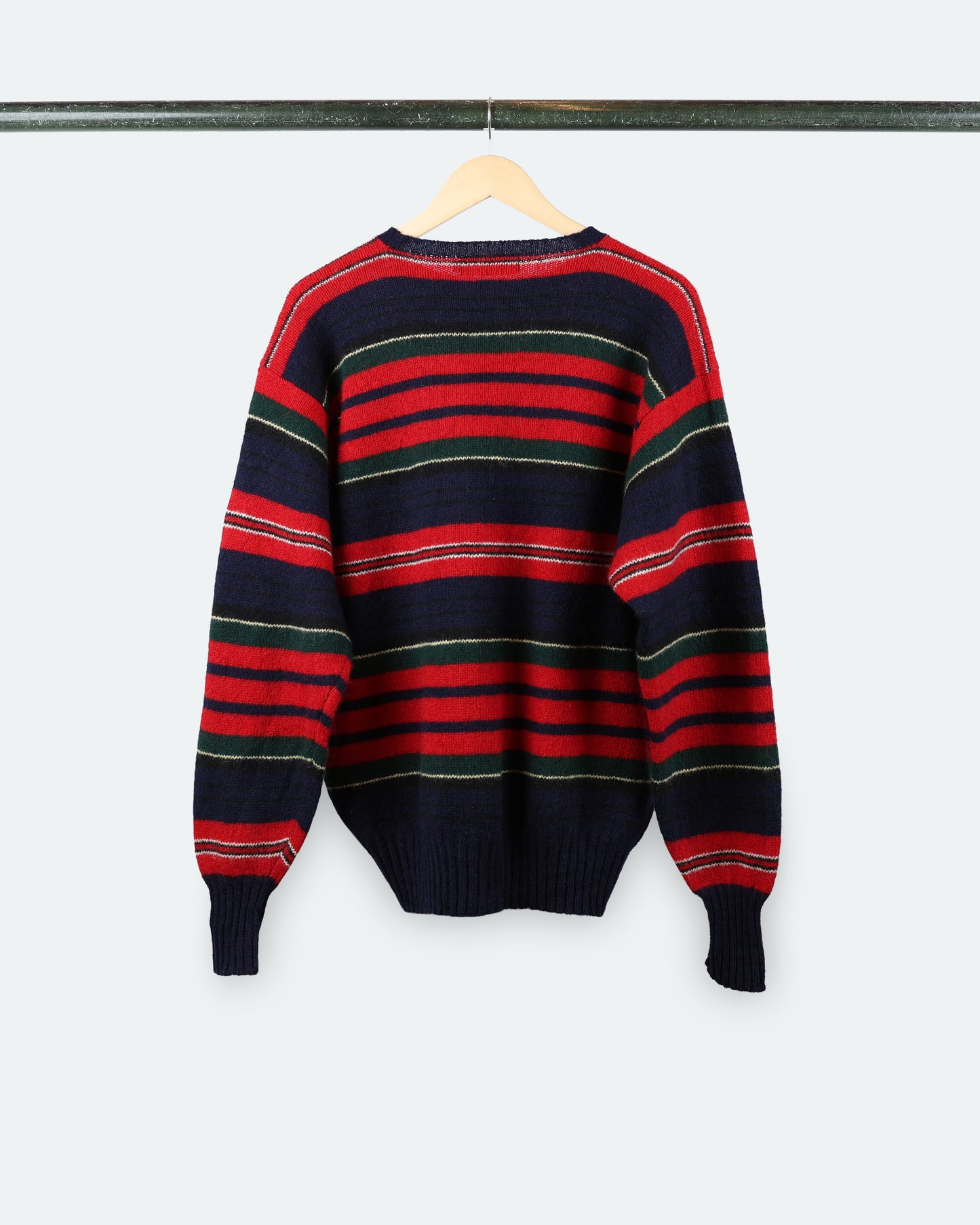 90s Polo Striped Lambswool Sweater