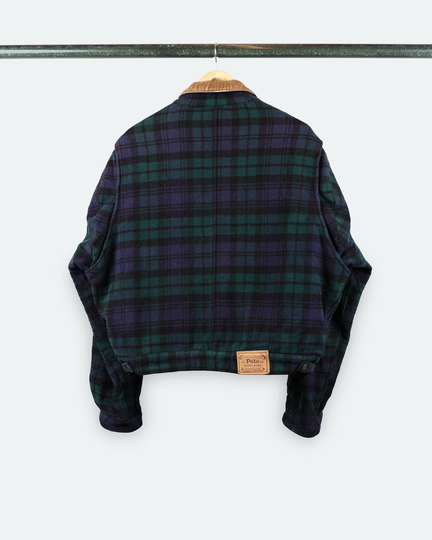 80s Polo Plaid Quilt-Lined Jacket