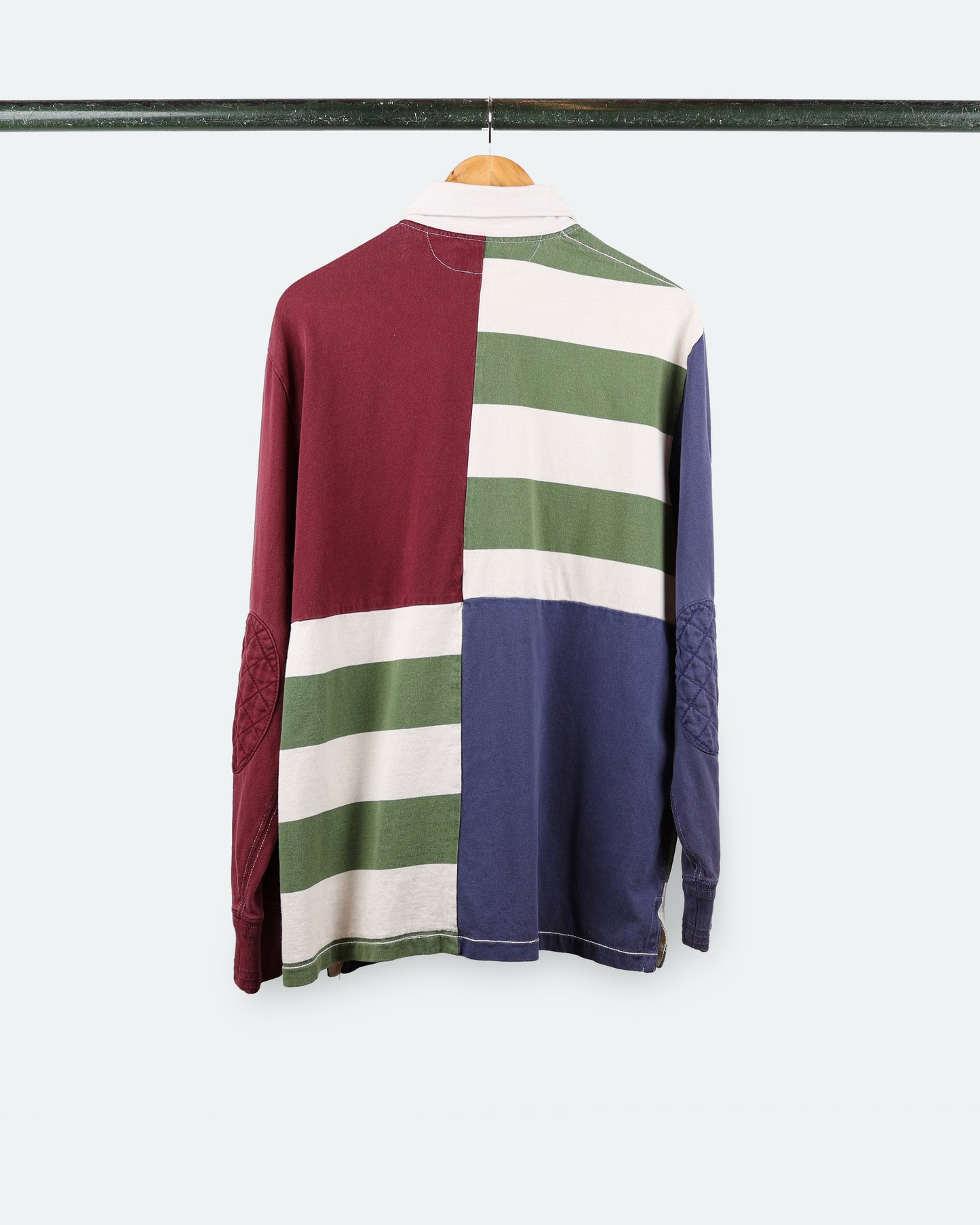 90s Polo Patchwork Rugby Shirt