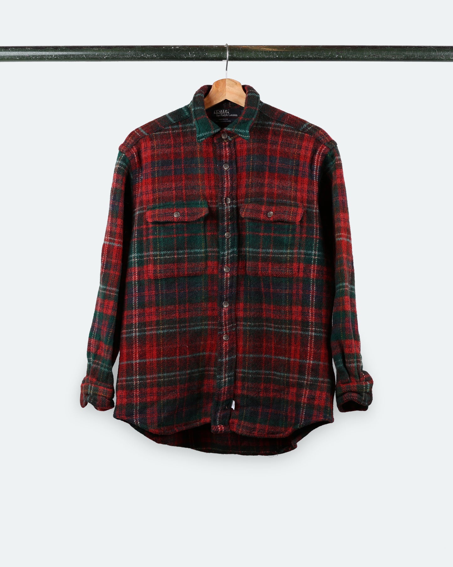 80s Polo Wool Flannel Shirt