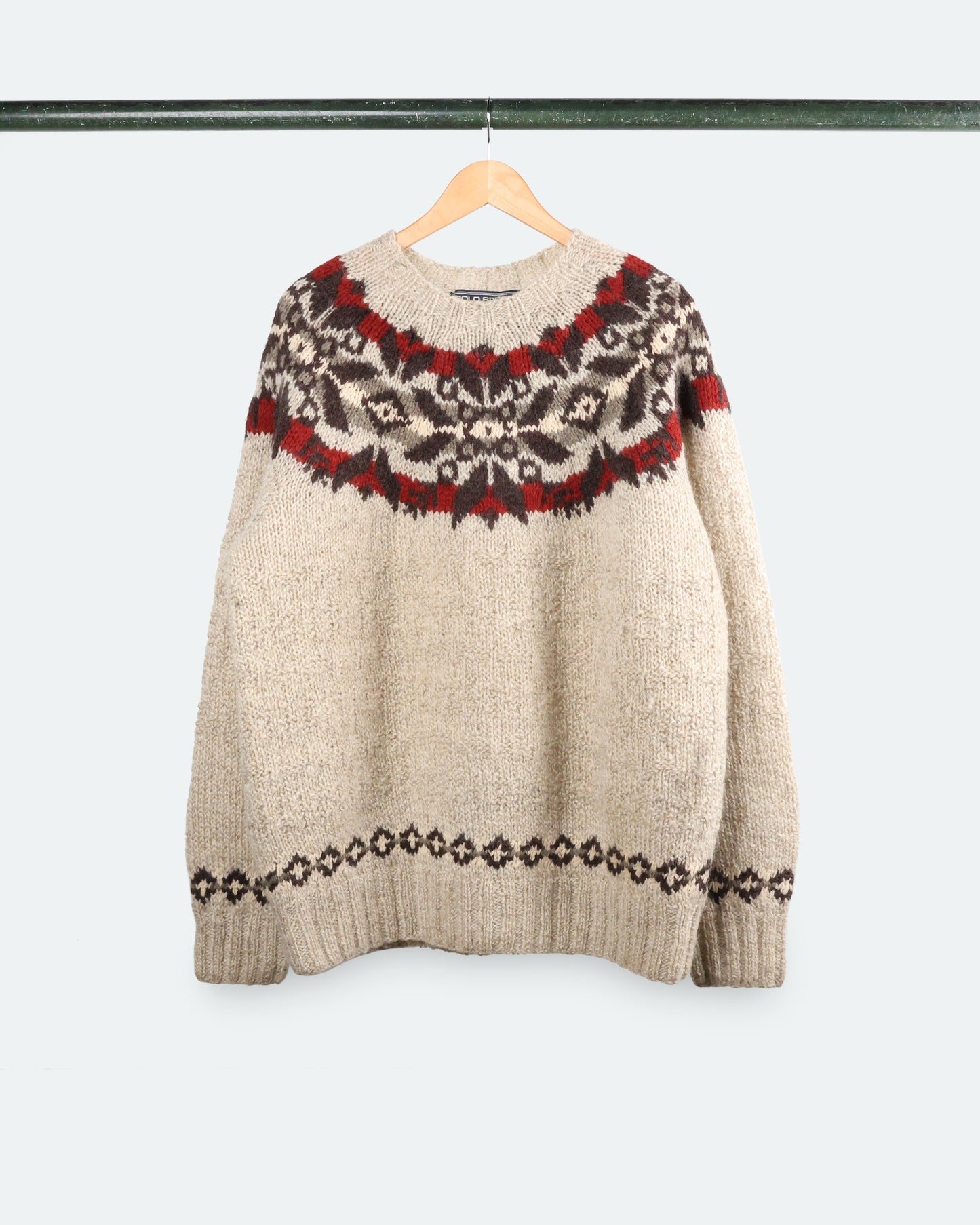 90s Polo Sport Nordic Wool Sweater