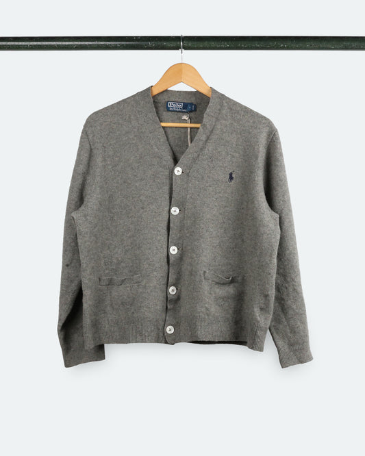 90s Polo R.L. Grey Wool Cardigan