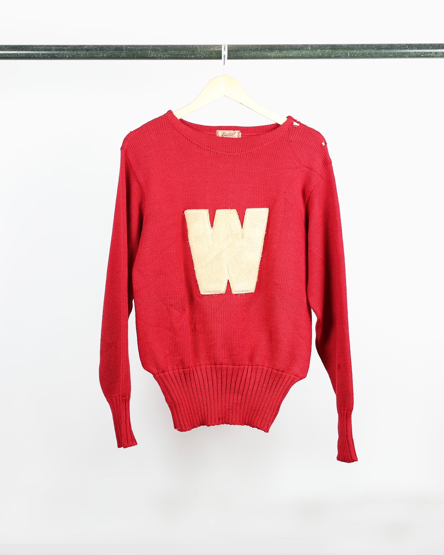 50s Badger 'W' Knit Sweater