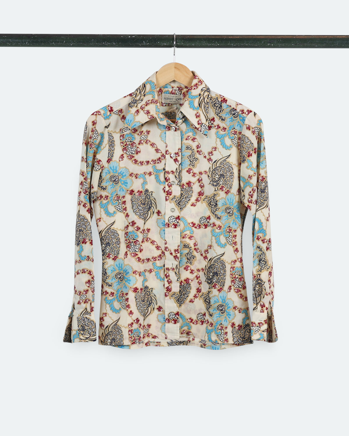 Vtg Albert Lewis Button-Up Shirt