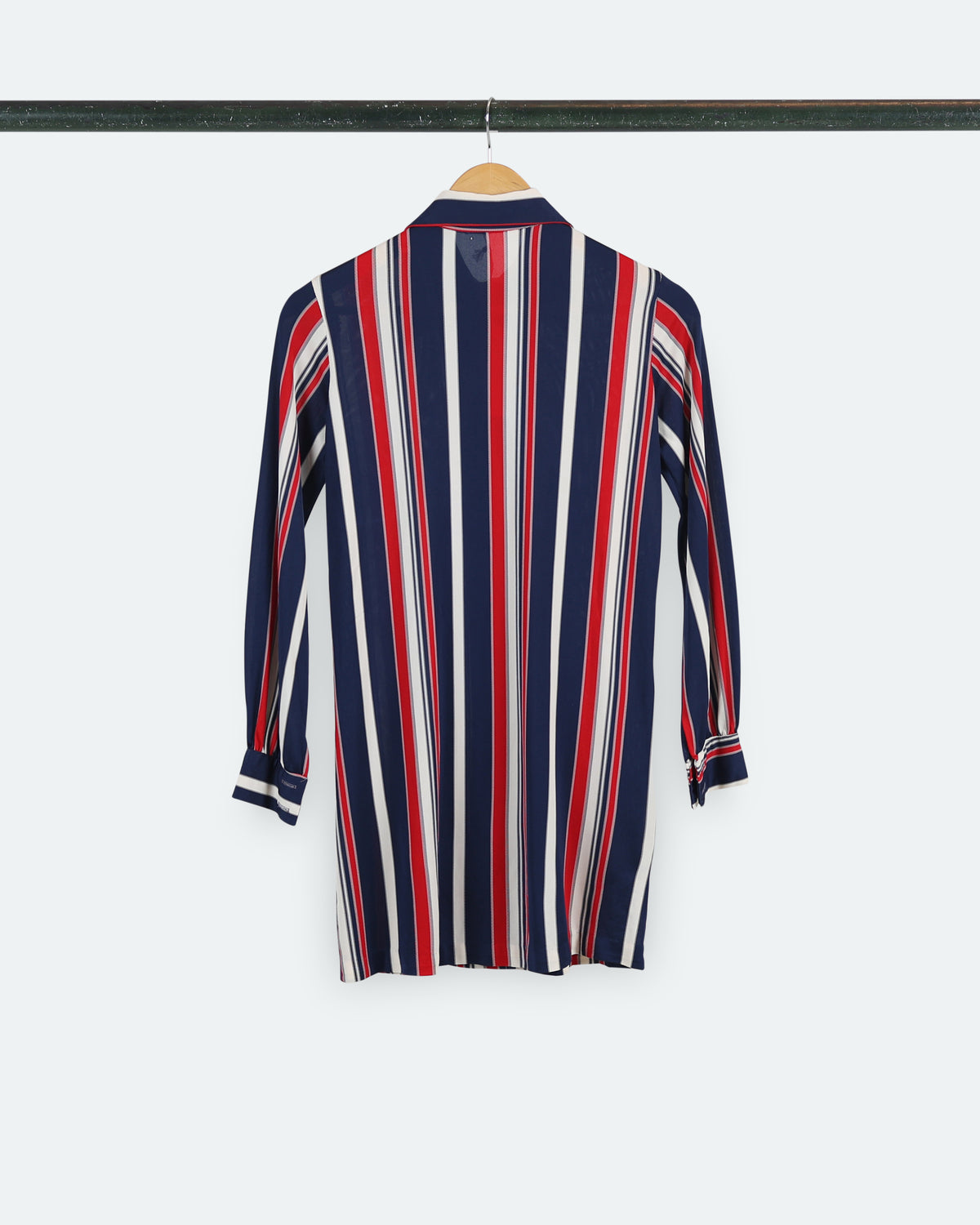 70s Striped Button-Up Shirt