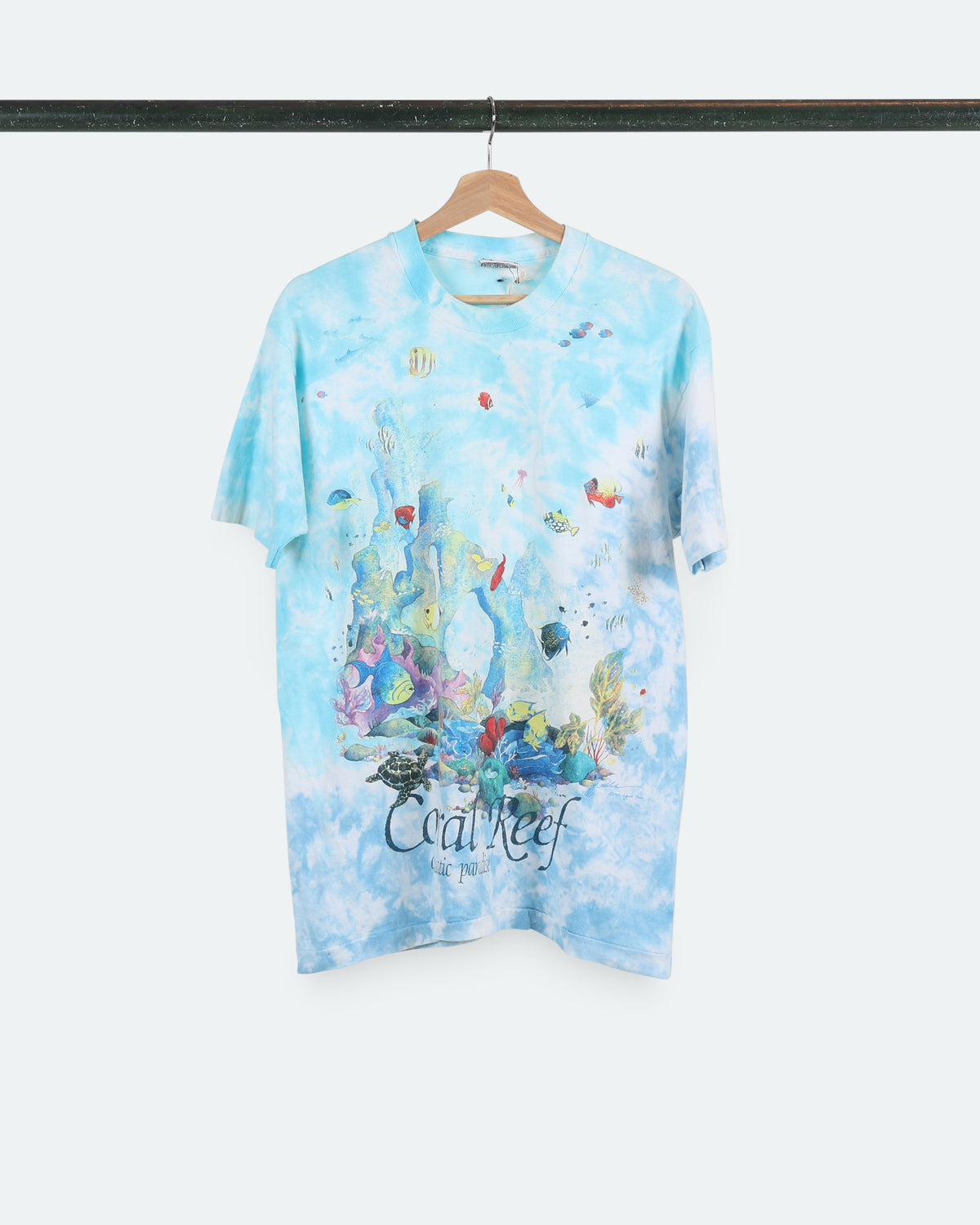 1992 Liquid Blue Coral Reef AOP Tee