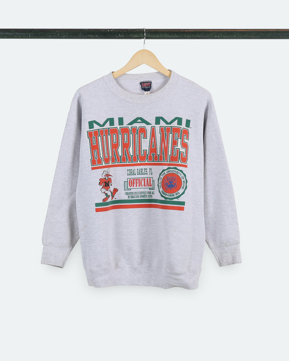 90s Miami Hurricanes 'Official' Sweatshirt
